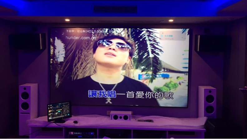 麥景龍為陜西某別墅提供家庭KTV影院